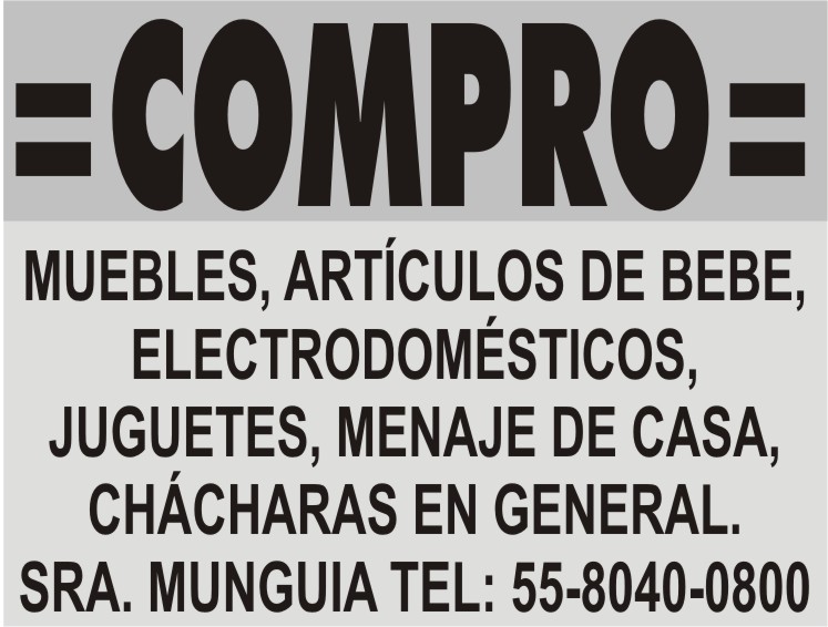 =COMPRO=

MUEBLES  ART&IACUTE;CULOS