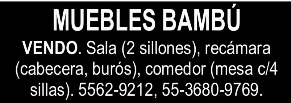 MUEBLES BAMBU 5562-9212