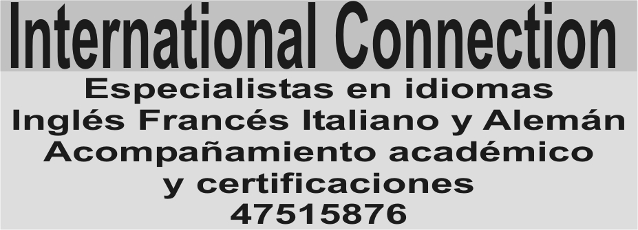INTERNATIONAL CONNECTION

ESPECIALISTAS EN