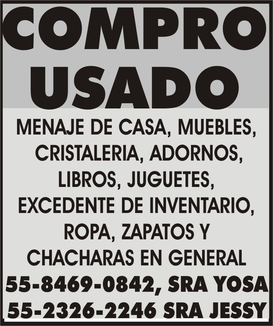 COMPRO&NBSP;

USADO

MENAJE DE CASA