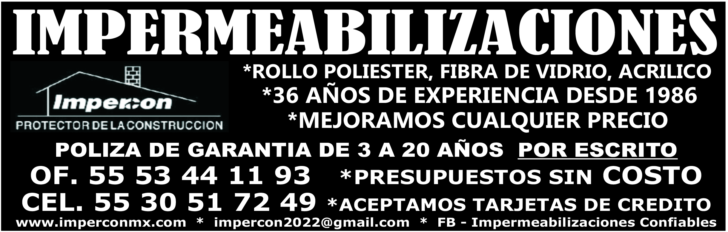 IMPERMEABILIZACIONES&NBSP; OF. 55