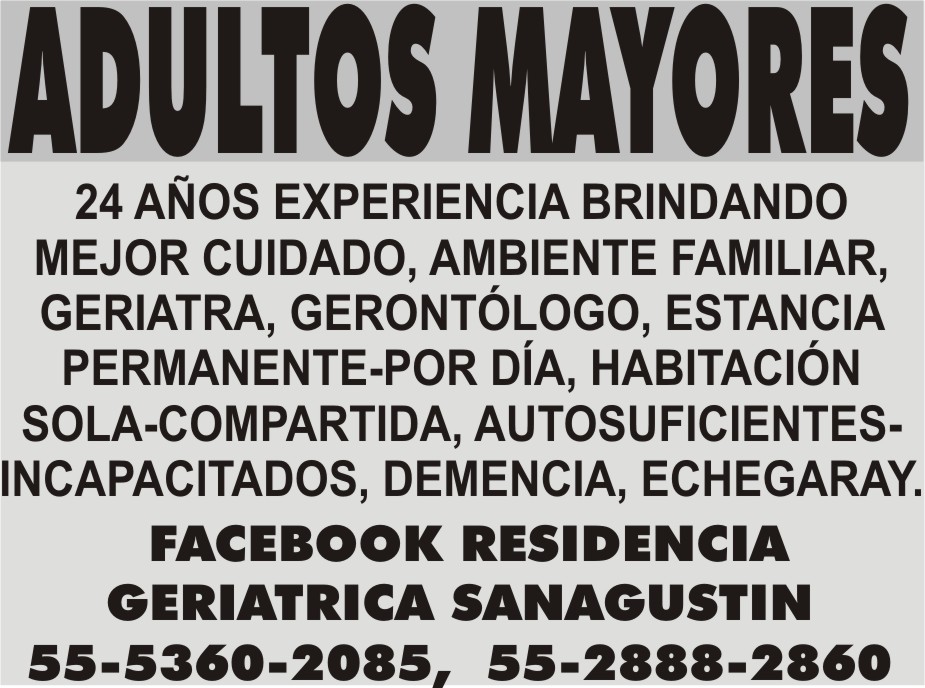 ADULTOS MAYORES

24 A&NTILDE;OS