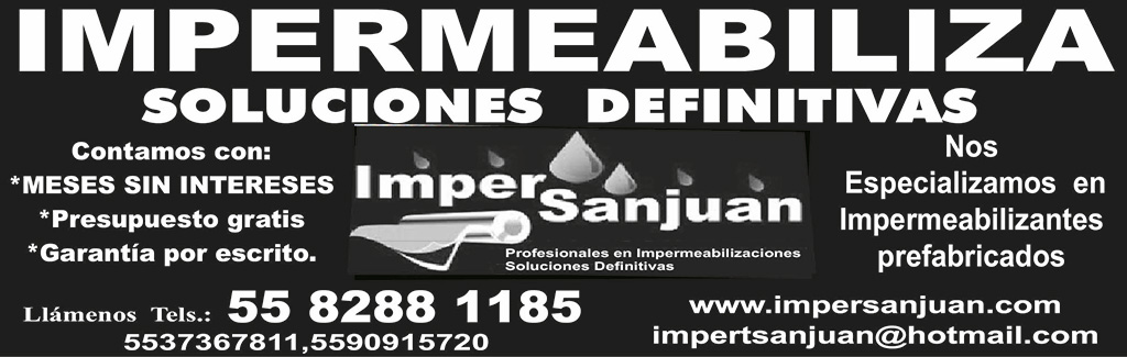 IMPERMEABILIZA 55-8288-1185 &NBSP;55-3736-7811
