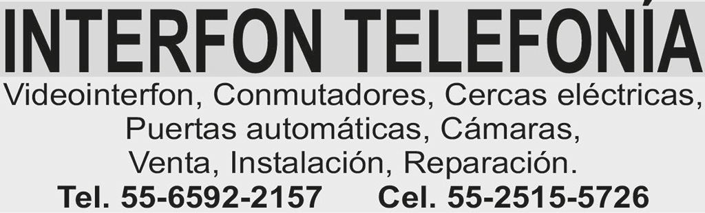 INTERFON TELEFON&IACUTE;A

VIDEOINTERFON 