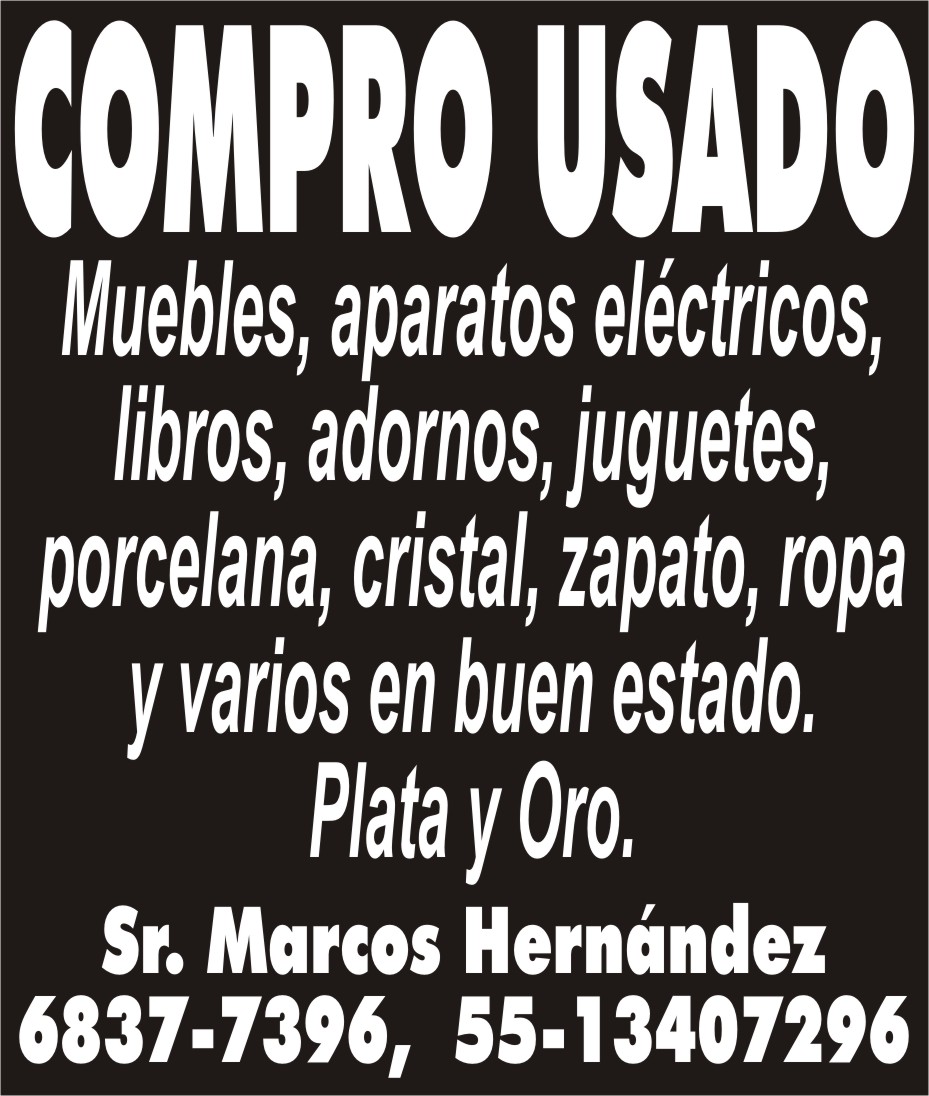 COMPRO USADO

SR. MARCOS