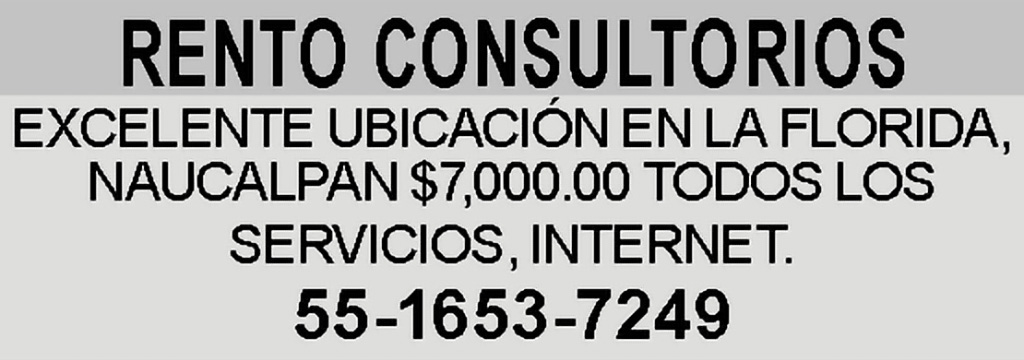 RENTO CONSULTORIOSEXCELENTE UBICACI?N