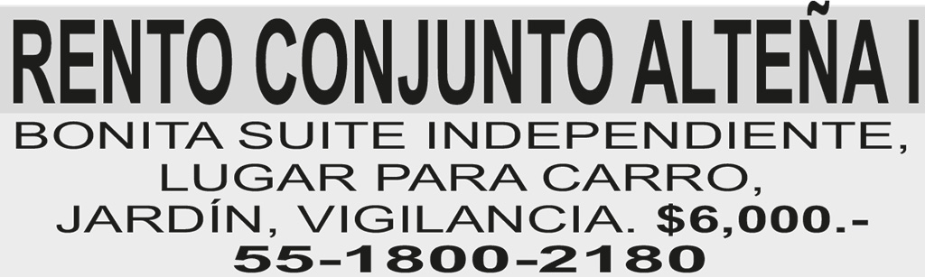 RENTO CONJUNTO ALTE?A