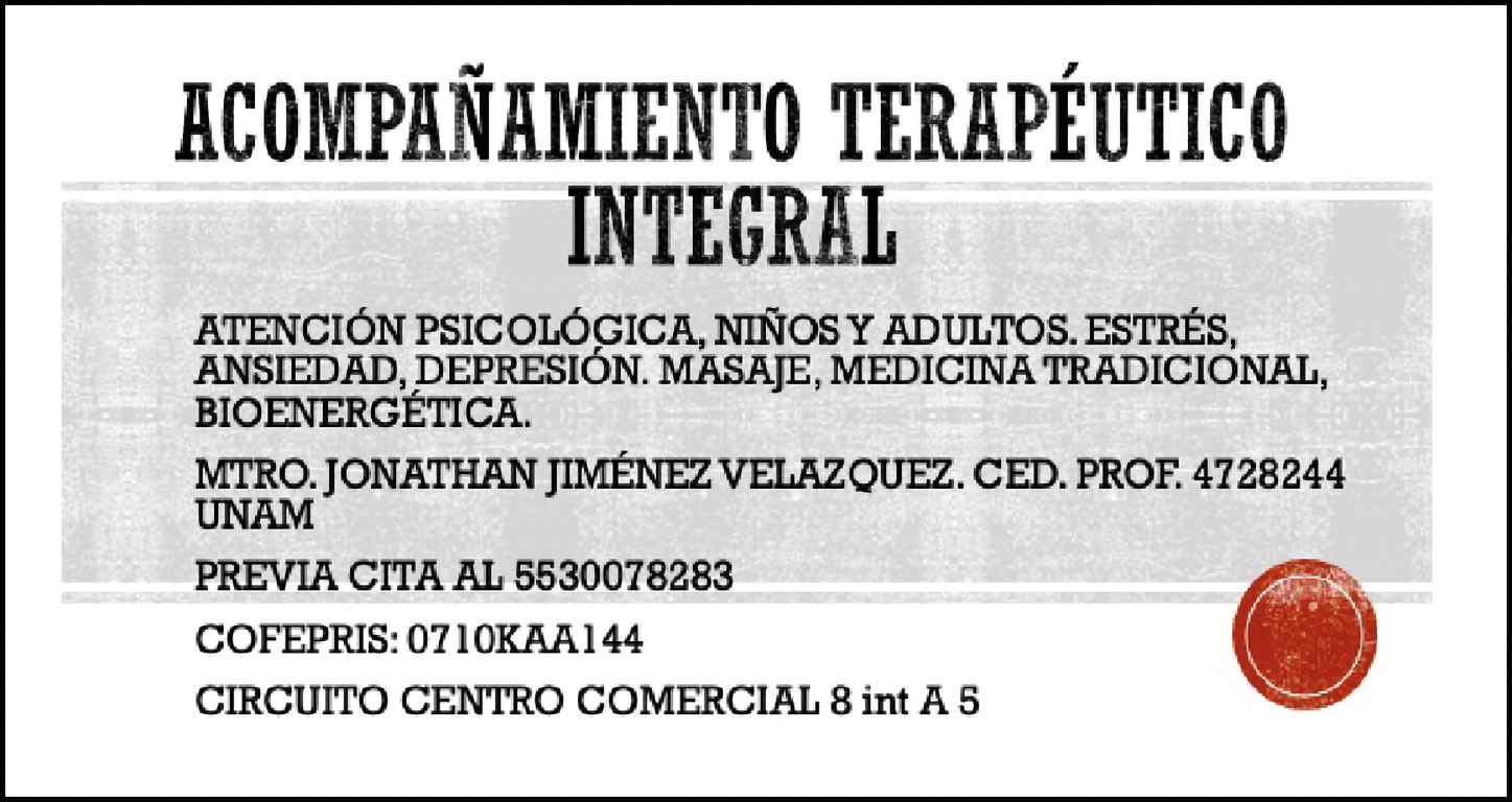 ACOMPA?AMIENTO TERAPEUTICO INTEGRAL5530078283