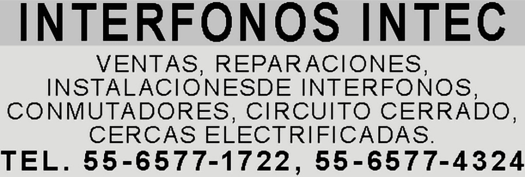 INTERFONOS INTECVENTAS 