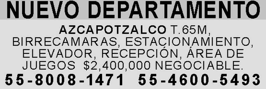 NUEVO DEPARTAMENTO AZCAPOTZALCOT.65M