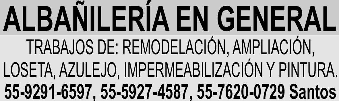 ALBA?ILER?A EN GENERALTRABAJOS