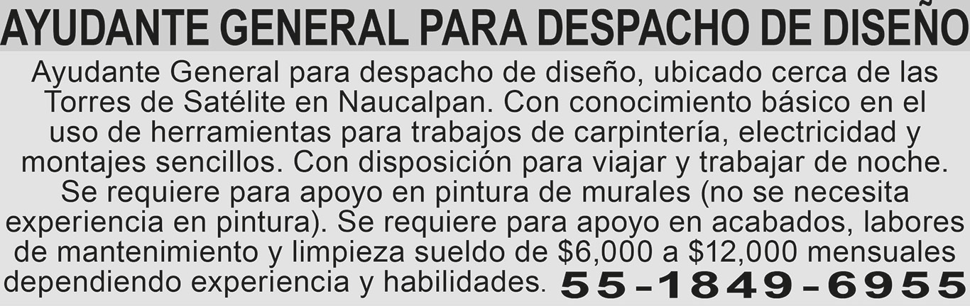AYUDANTE GENERAL PARA