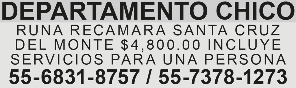 DEPARTAMENTO CHICOUNA RECAMARA
