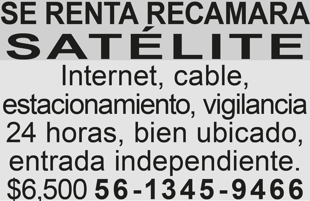 SE RENTA RECAMARA?SAT?LITEINTERNET
