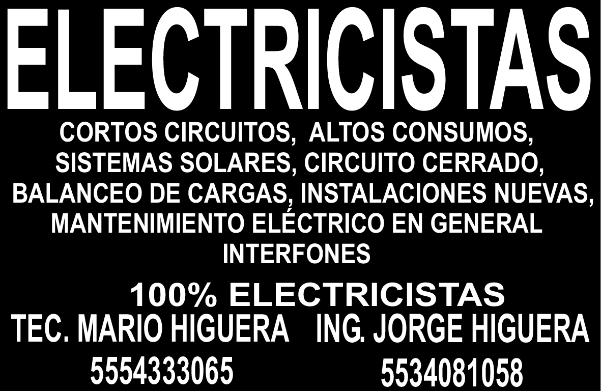 ELECTRICISTAS?55-5433-3065  