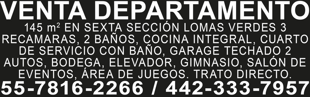 VENTA DEPARTAMENTO 145