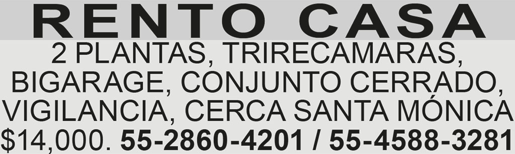 RENTO CASA2 PLANTAS