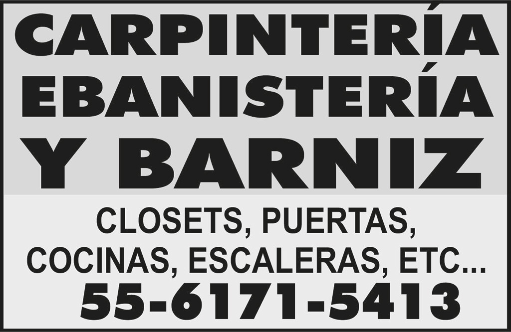 CARPINTER?A EBANISTER?A Y