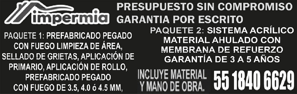 IMPERMIAPRESUPUESTO SIN COMPROMISOGARANT?A