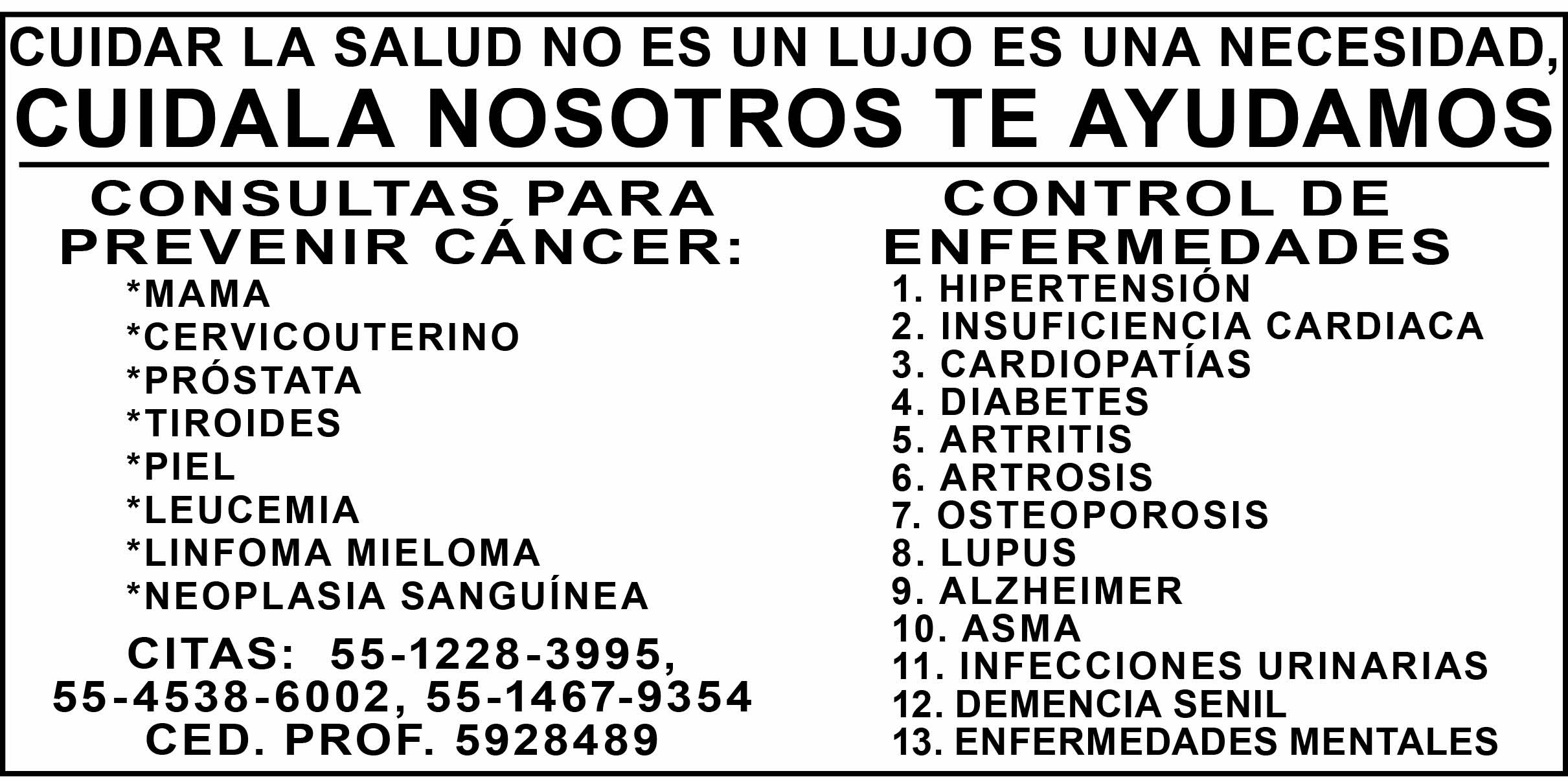 CUIDAR LA SALUD