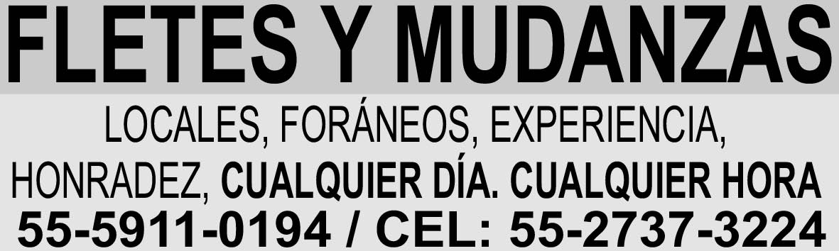 FLETES Y MUDANZAS?LOCALES