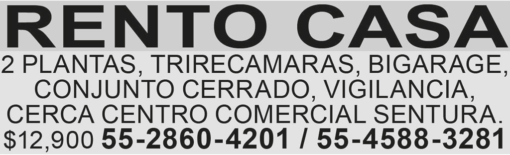RENTO CASA2 PLANTAS