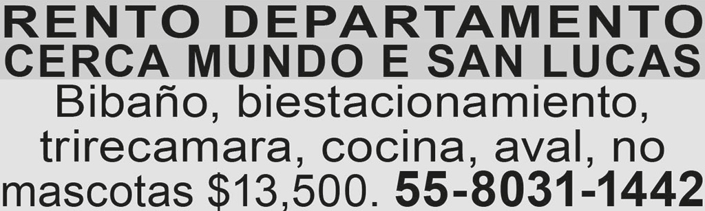 RENTO DEPARTAMENTO CERCA