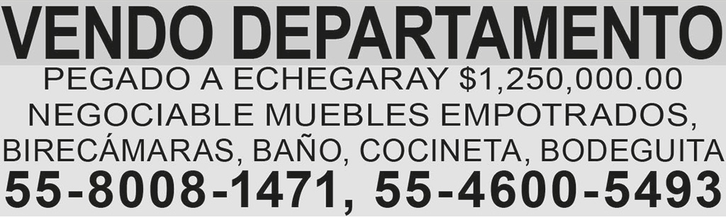VENDO DEPARTAMENTOPEGADO A