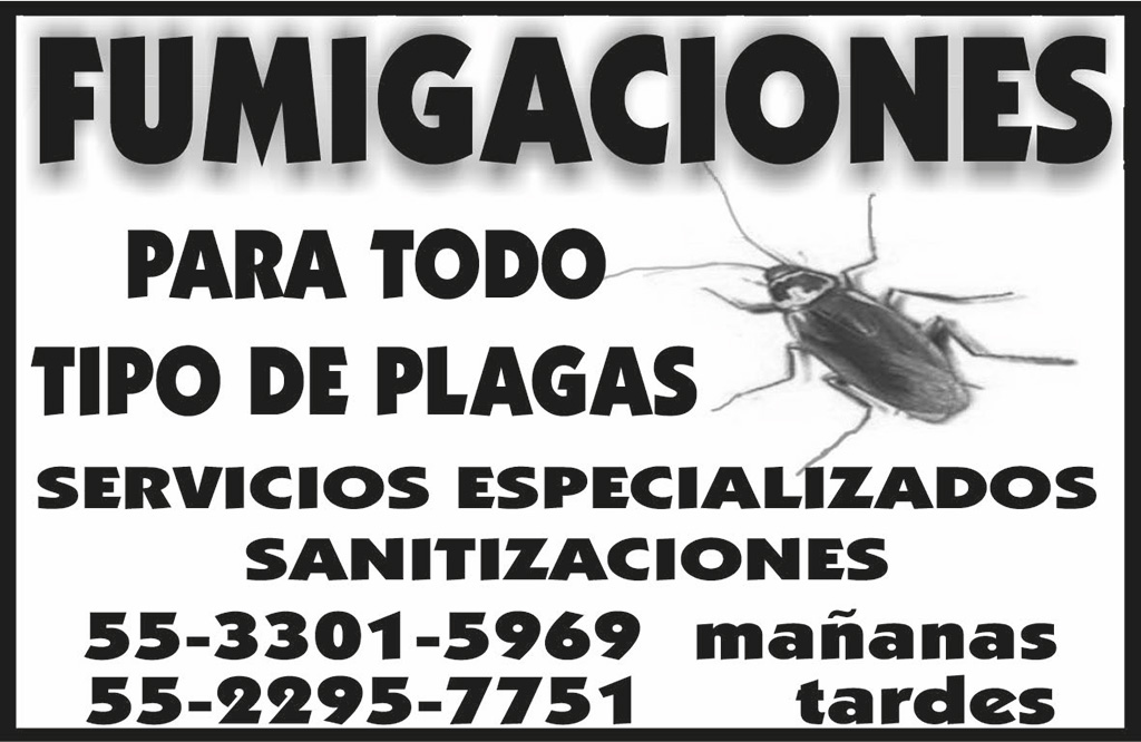 FUMIGACIONESPARA TODO TIPO