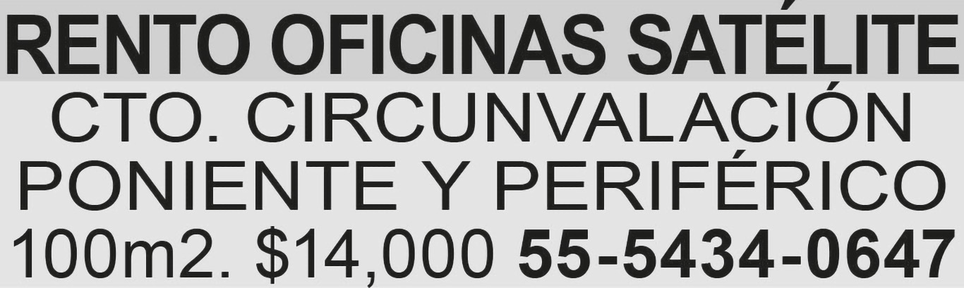 RENTO OFICINAS SAT?LITECTO.
