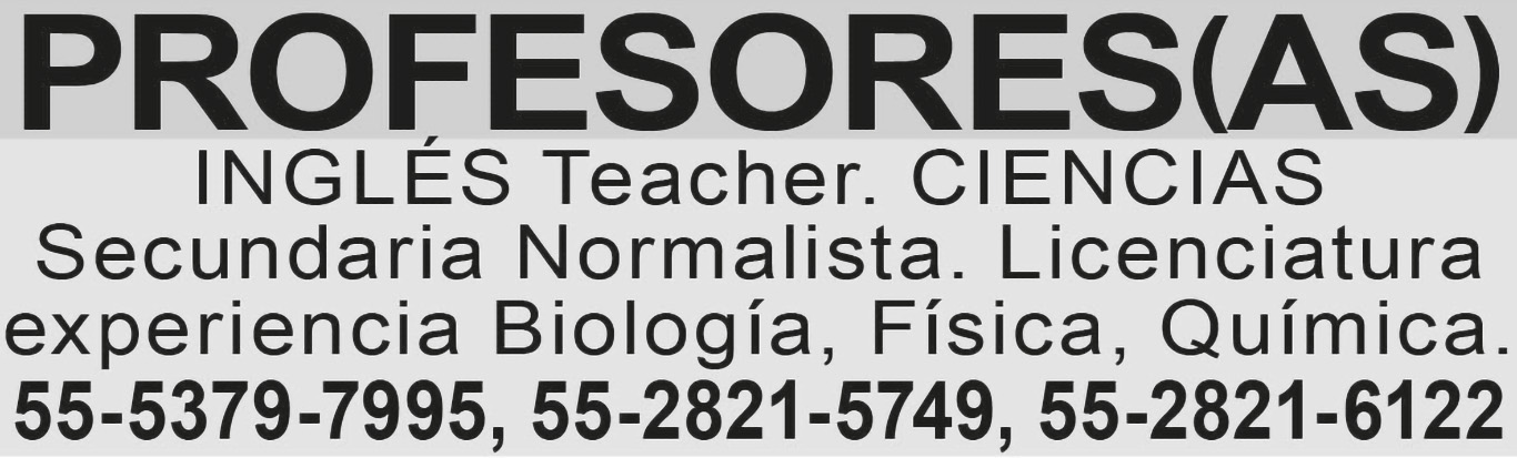 PROFESORES(AS) INGL?S?TEACHER. 