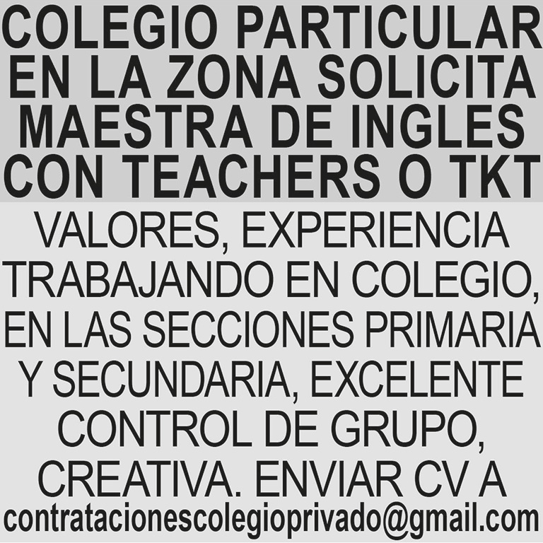 COLEGIO PARTICULAR EN