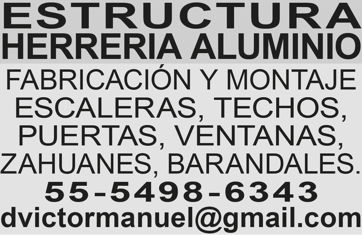 ESTRUCTURA HERRERIA ALUMINIOFABRICACI?N