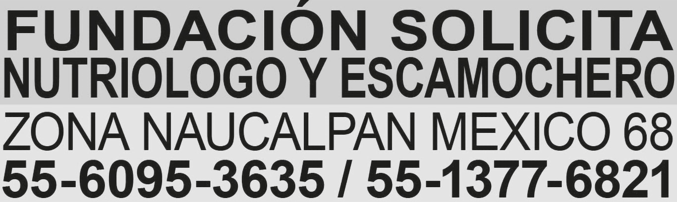 FUNDACI?N SOLICITA? NUTRIOLOGO?Y