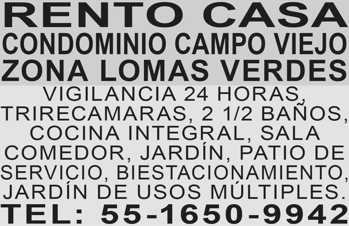 RENTO CASA CONDOMINIO