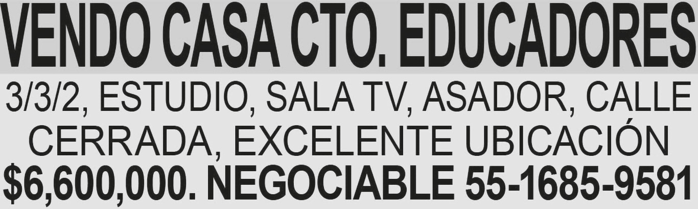 VENDO?CASA?CTO. EDUCADORES3/3/2 