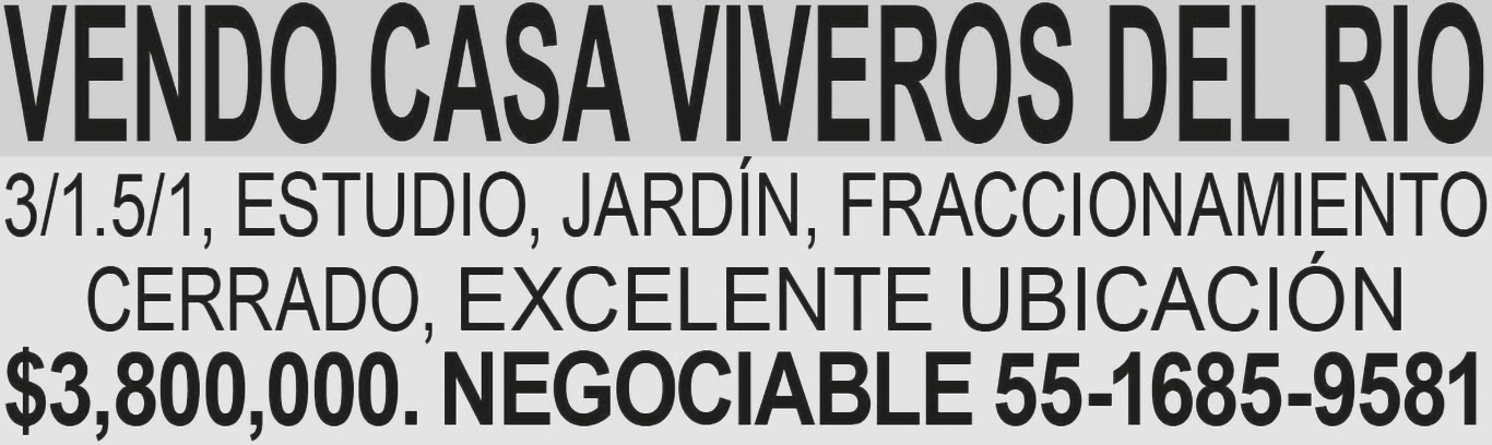 VENDO?CASA VIVEROS DEL