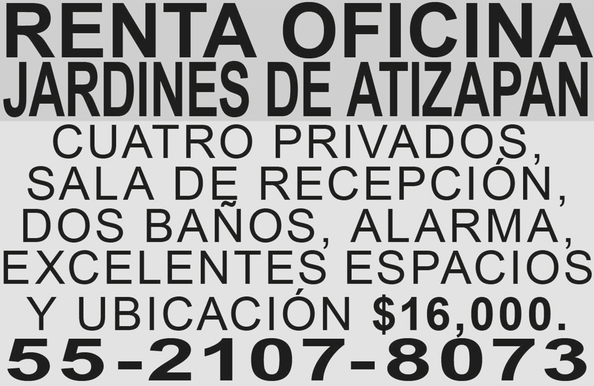 RENTA OFICINA JARDINES