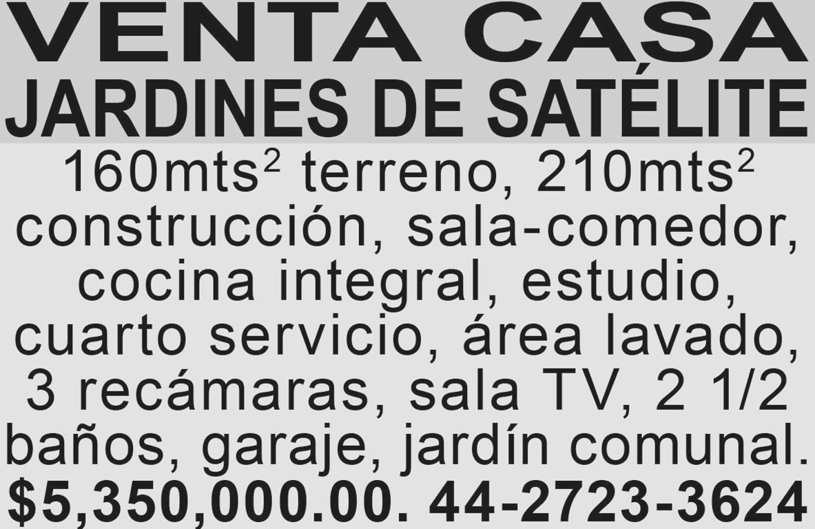 VENTA CASA JARDINES
