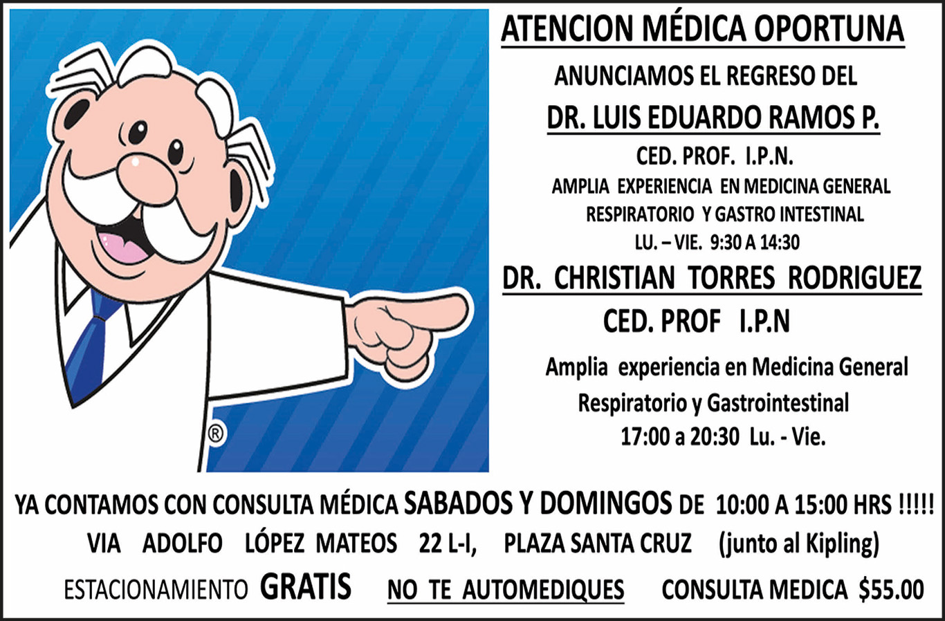 ATENCI?N M?DICA OPORTUNAANUNCIAMOS