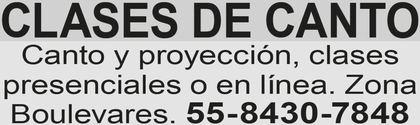CLASES DE CANTOCANTO