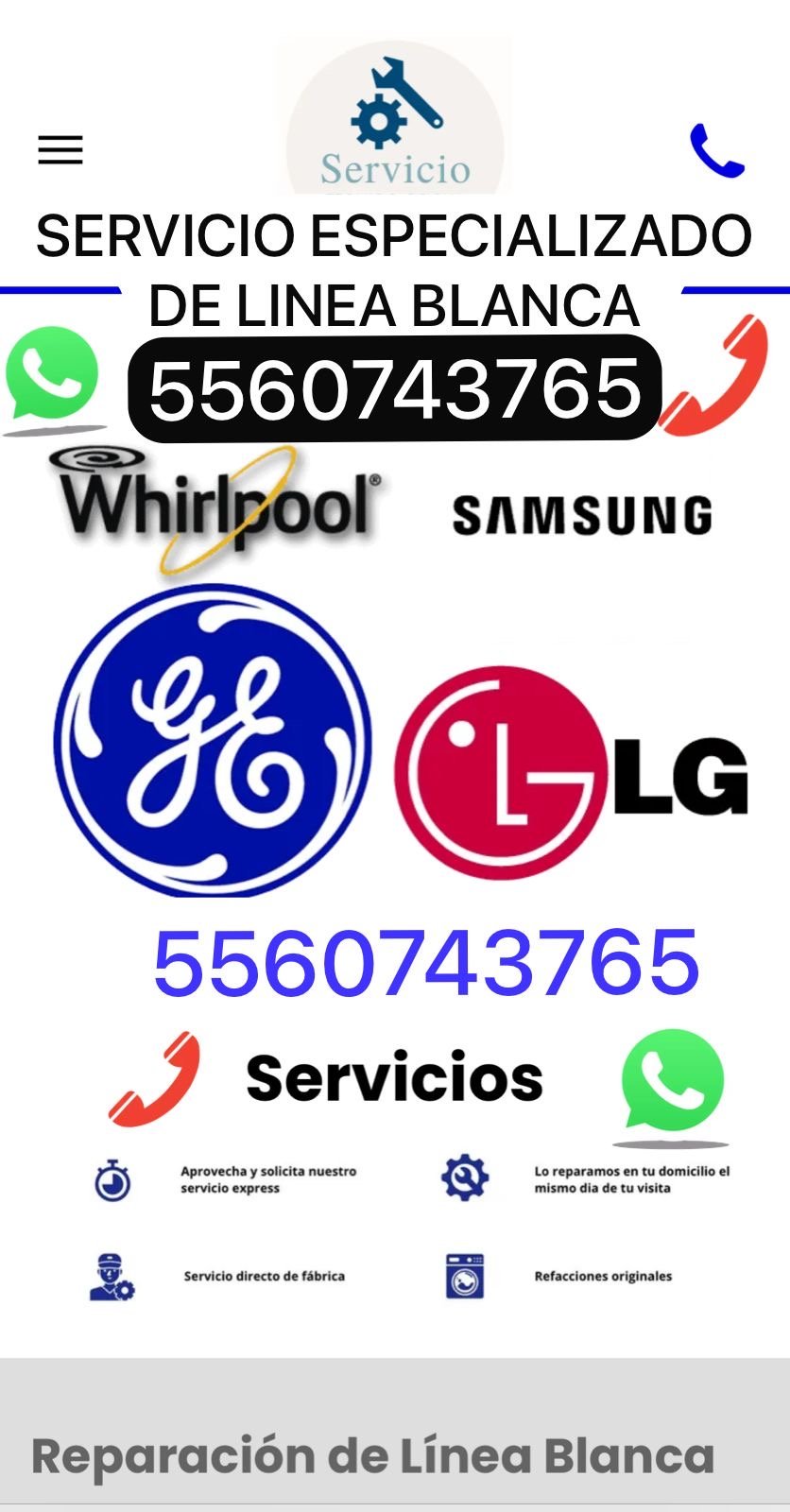 REPARACIÓN DE LINEA BLANCA