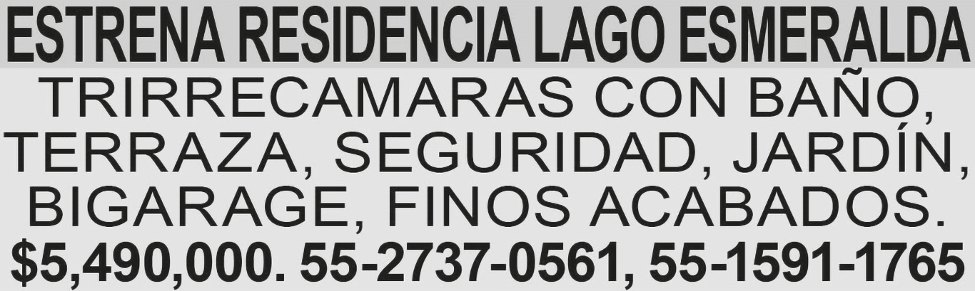 ESTRENA?RESIDENCIA?LAGO ESMERALDATRIRRECAMARAS CON