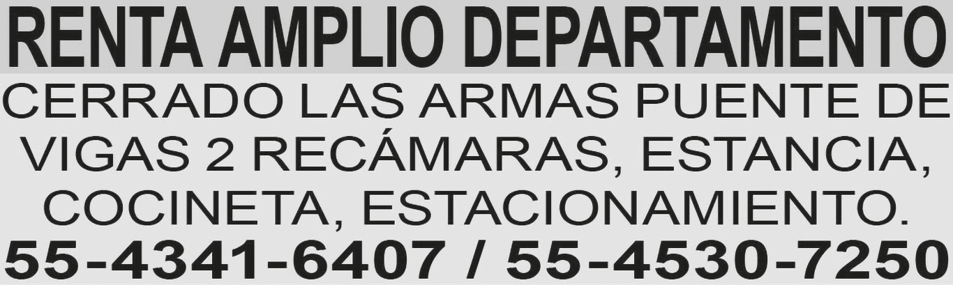 RENTA AMPLIO DEPARTAMENTO
