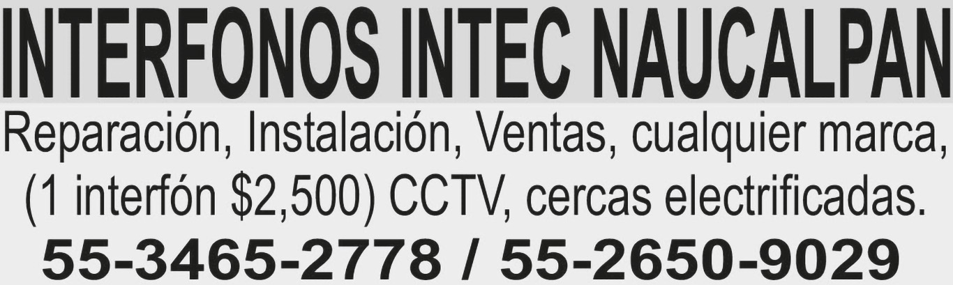INTERFONOS INTEC NAUCALPANREPARACI?N