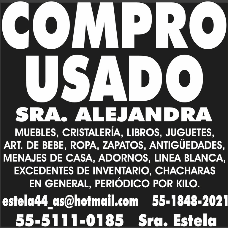 COMPRO USADO SRA.