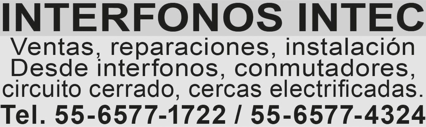 INTERFONOS INTECVENTAS 