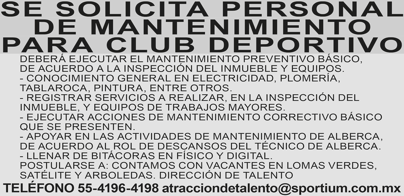 SE  SOLICITA