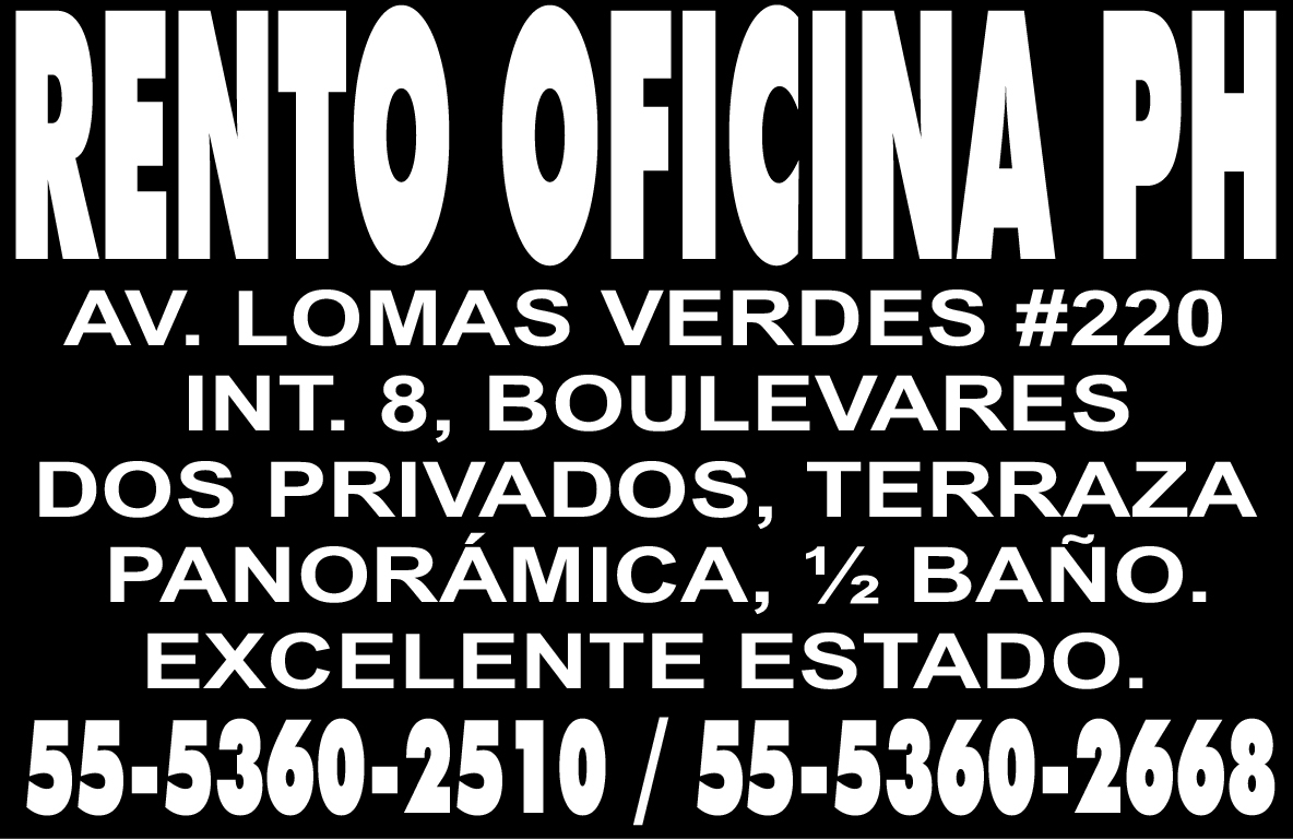 RENTO OFICINA PHAV.