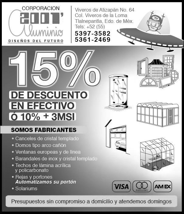 CORPORACION 2001 ALUMINIO